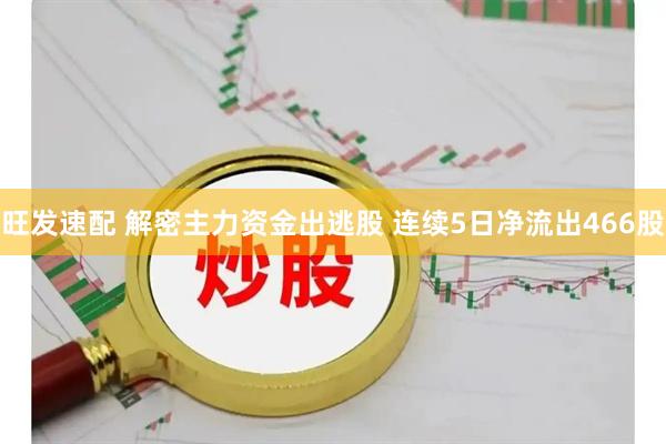 旺发速配 解密主力资金出逃股 连续5日净流出466股